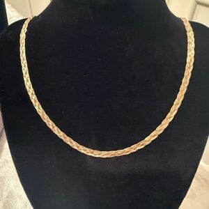 Vintage Whitehall Jewelers 14 k Tricolored Gold Necklace